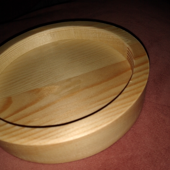 Crescent Moon Tray Set Sun Lunar Solar Eclipse Trays Natural Wood Crystal Dish - Picture 7 of 11